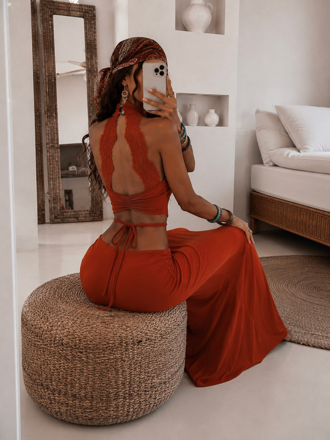 Completo Gonna e Top in Pizzo