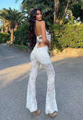 Tuta in pizzo bianca