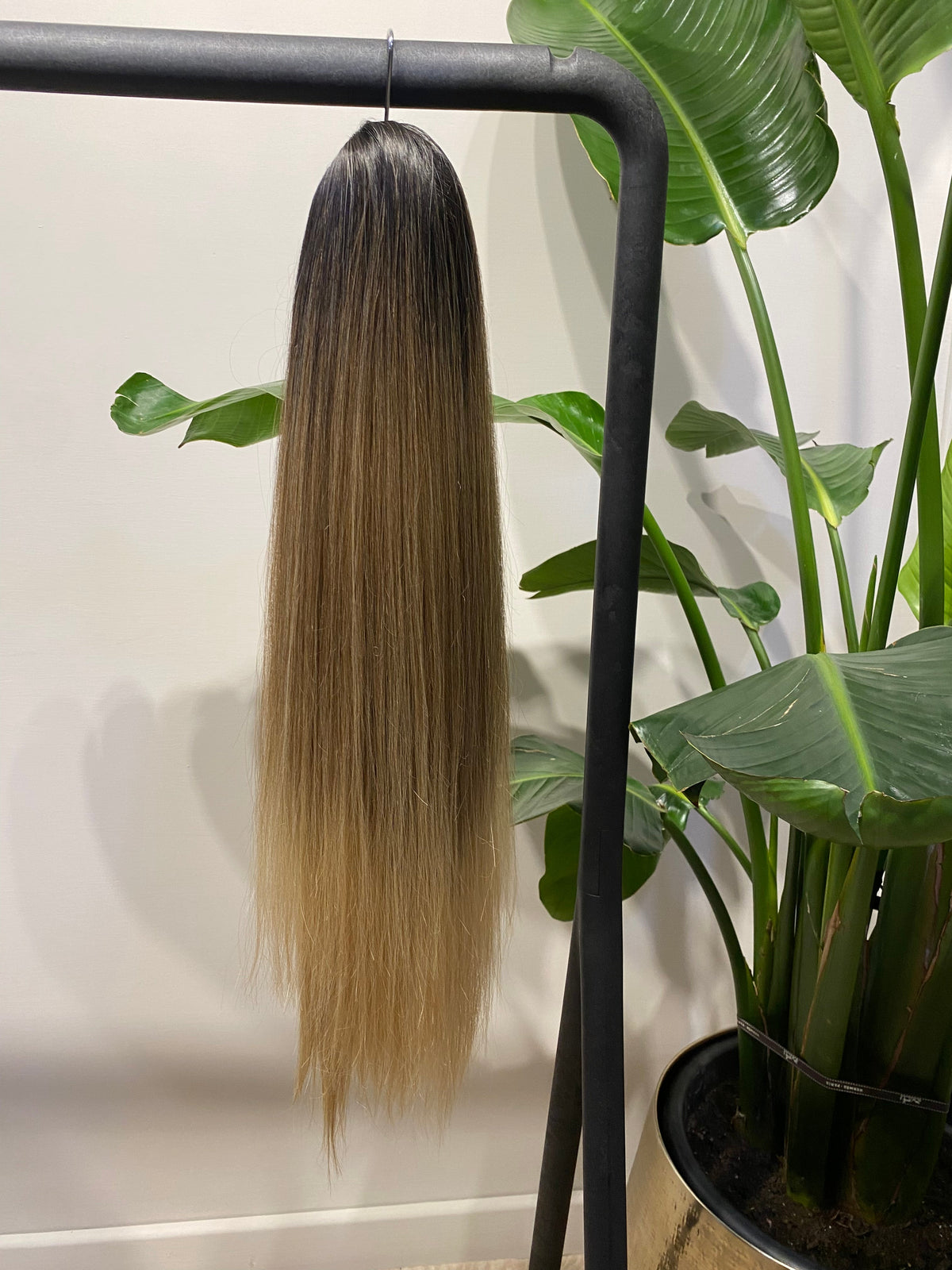 Coda liscia con Coulisse Biondo Degradè MQ