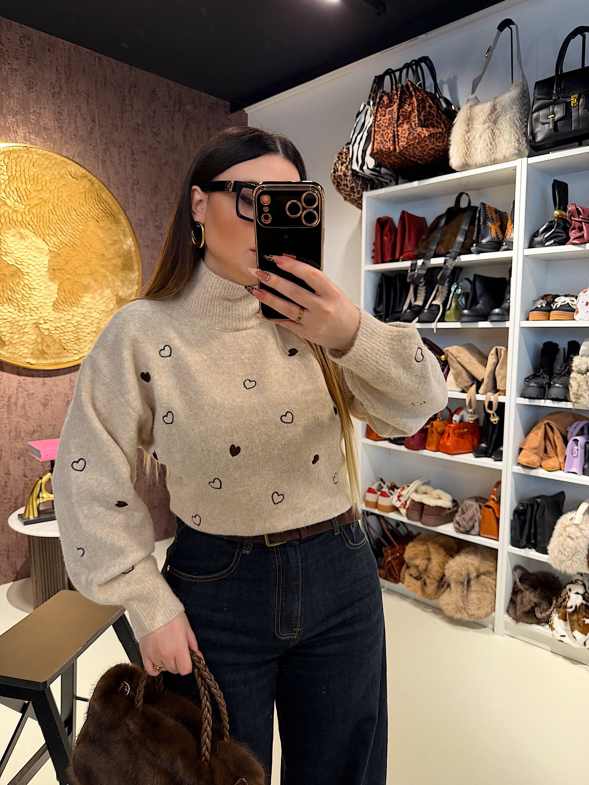 Maglione Heart Rain