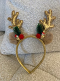 Cerchietto Alce e Campanelli Glitter