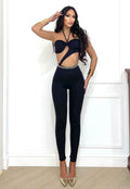 Tuta a fascia con S nero