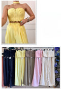 Completo top e pantalone cipria con conchiglie
