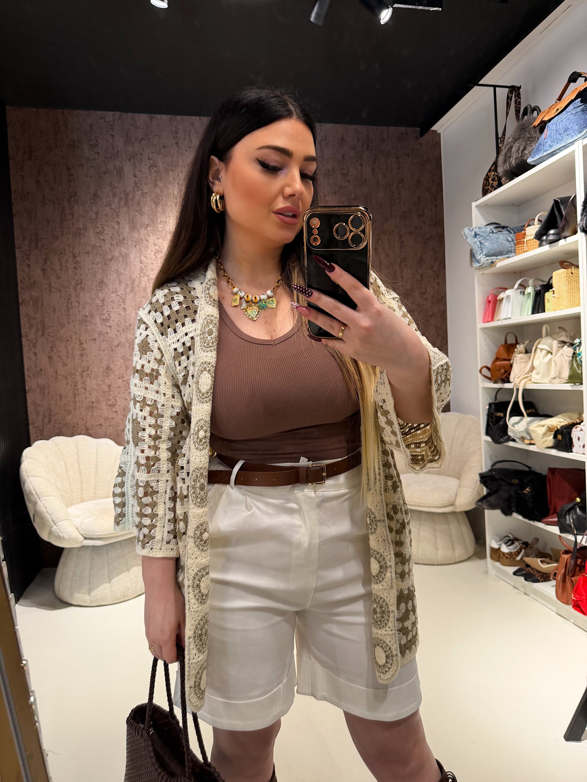 Cardigan Crochet Boho Chic
