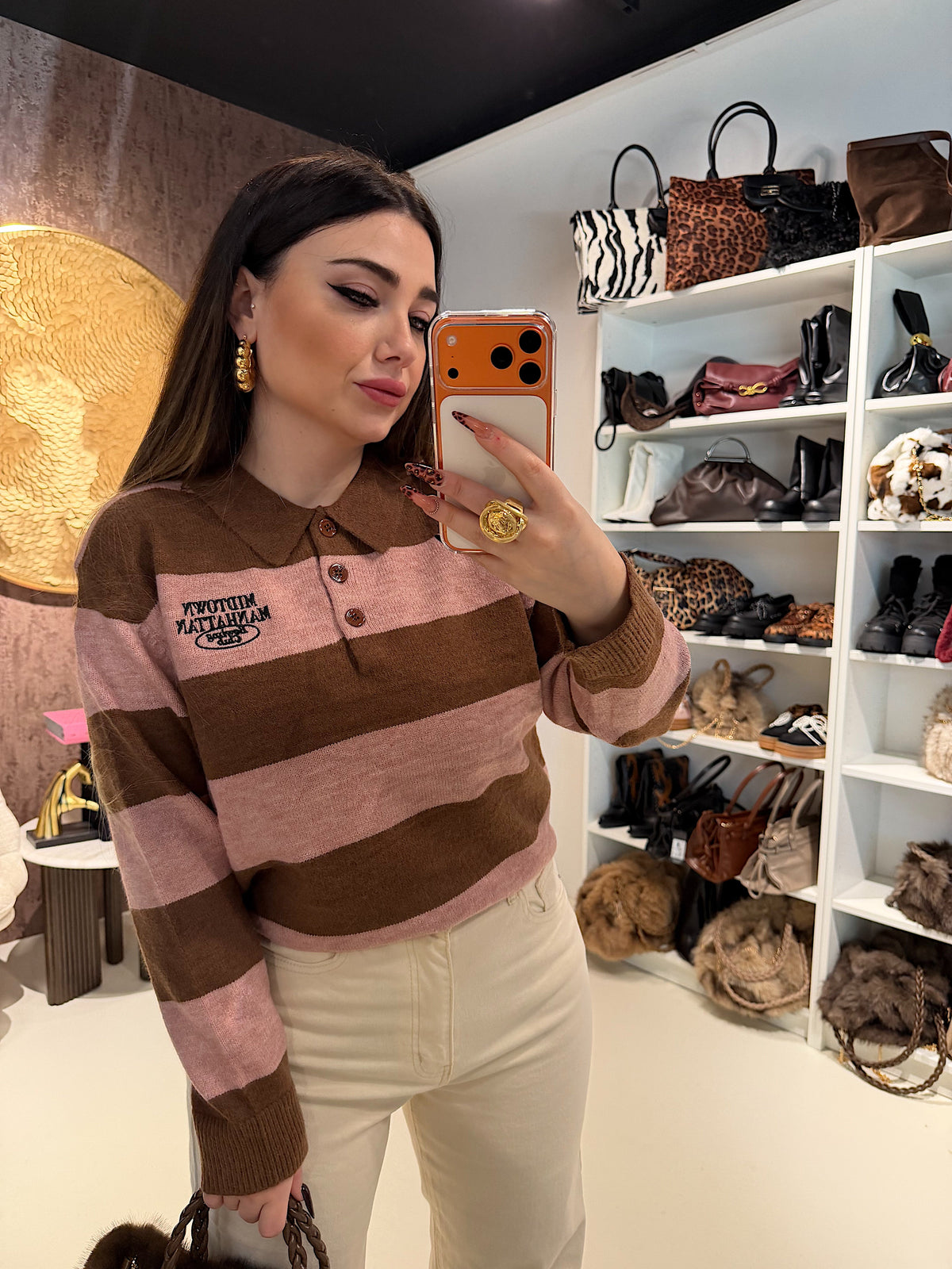 Maglione Manhattan a righe