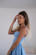 Coda #t2/27/613 Riccio afro con coulisse bionda degradè