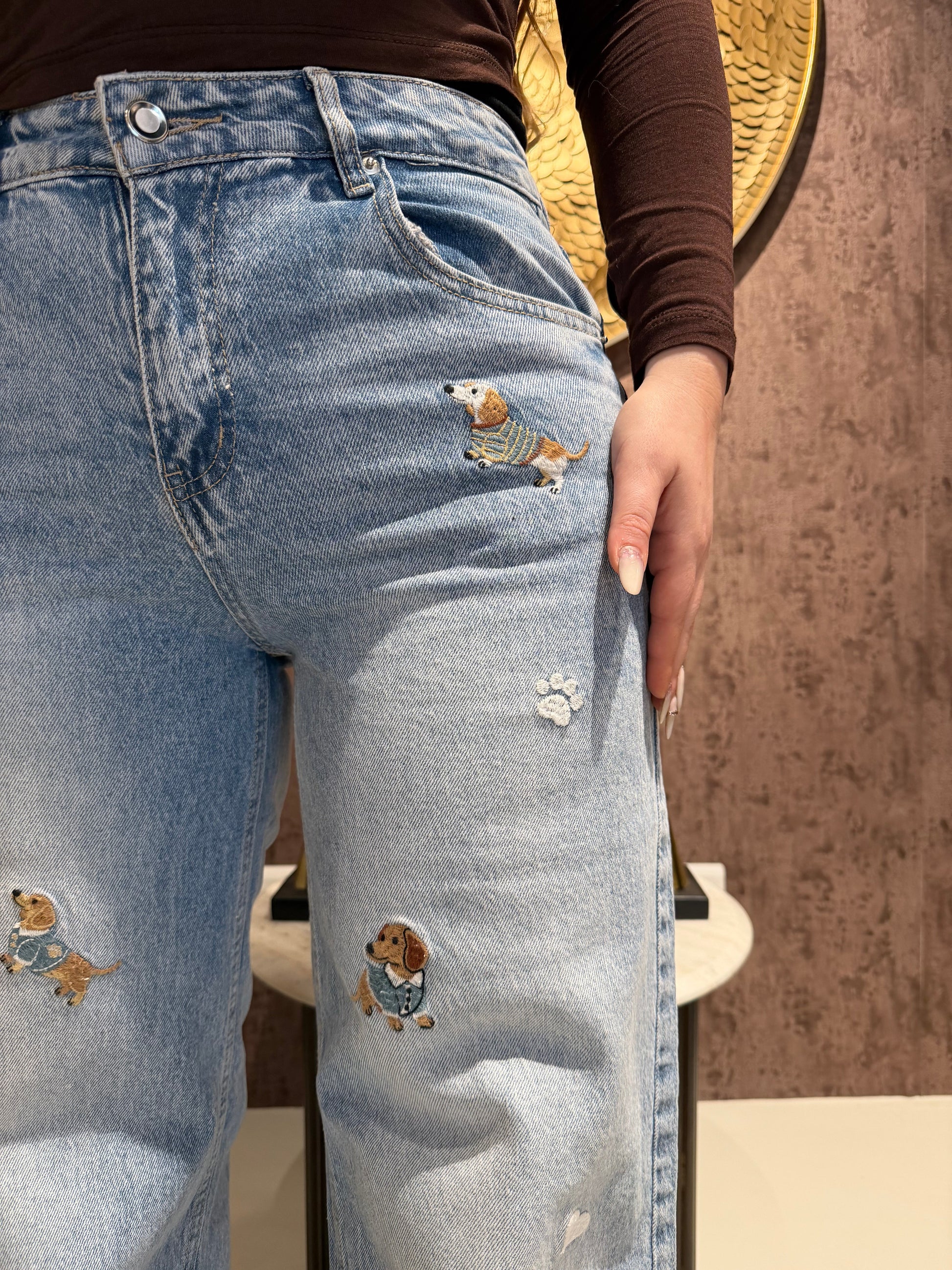 Jeans cute dog