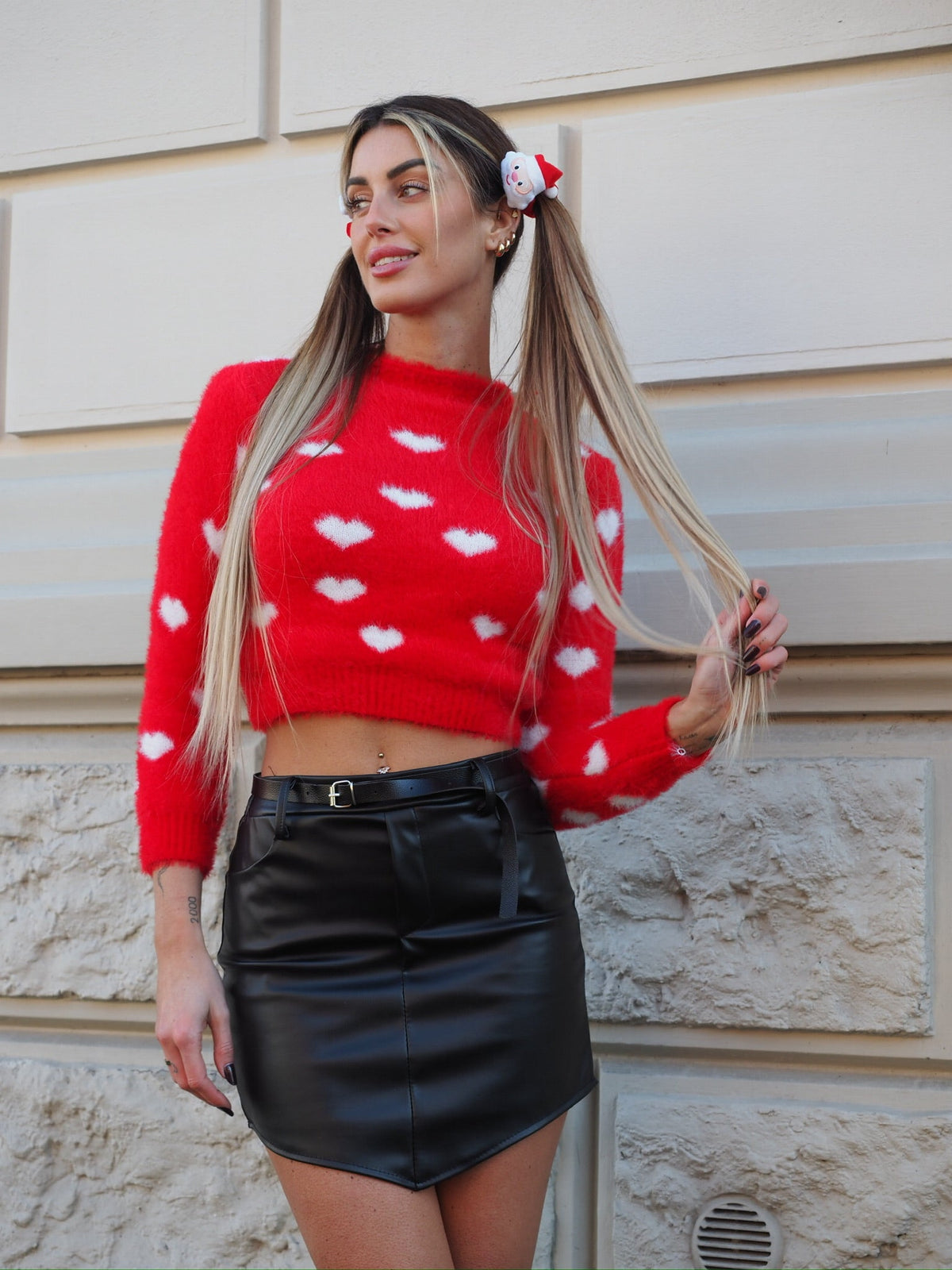 Maglioncino morbidissimo con cuori