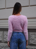 Cardigan morbidissimo rosa pastello
