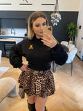 Felpa Teddy nero