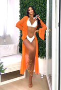 Copricostume in velo arancio