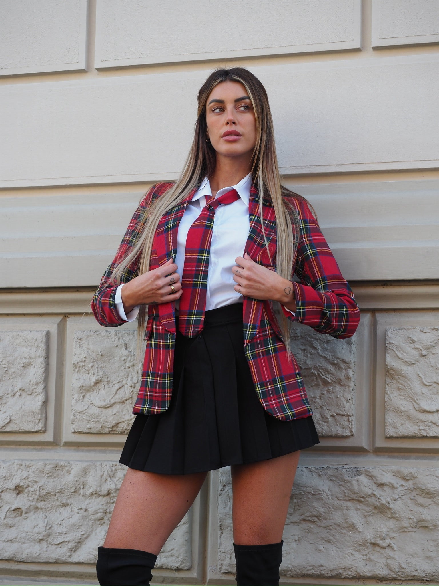 Completo scozzese chic