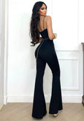 Tuta bustier nero