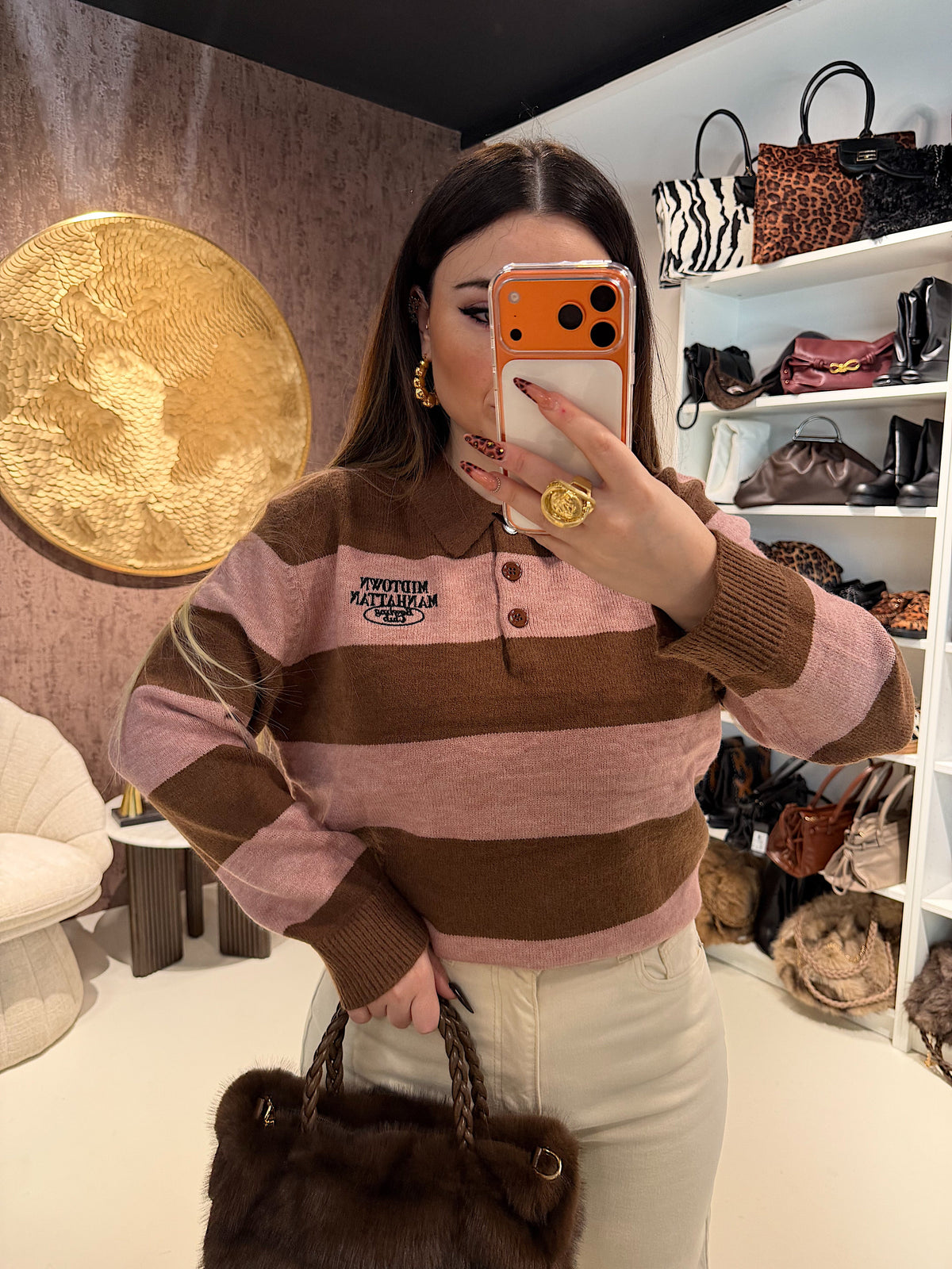 Maglione Manhattan a righe