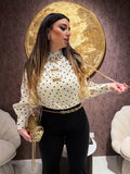 Camicia a Pois con Fiocchi Gioiello