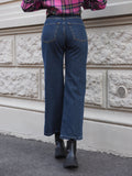 Jeans a zampa scuro