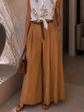 Pantalone in viscosa con cintura