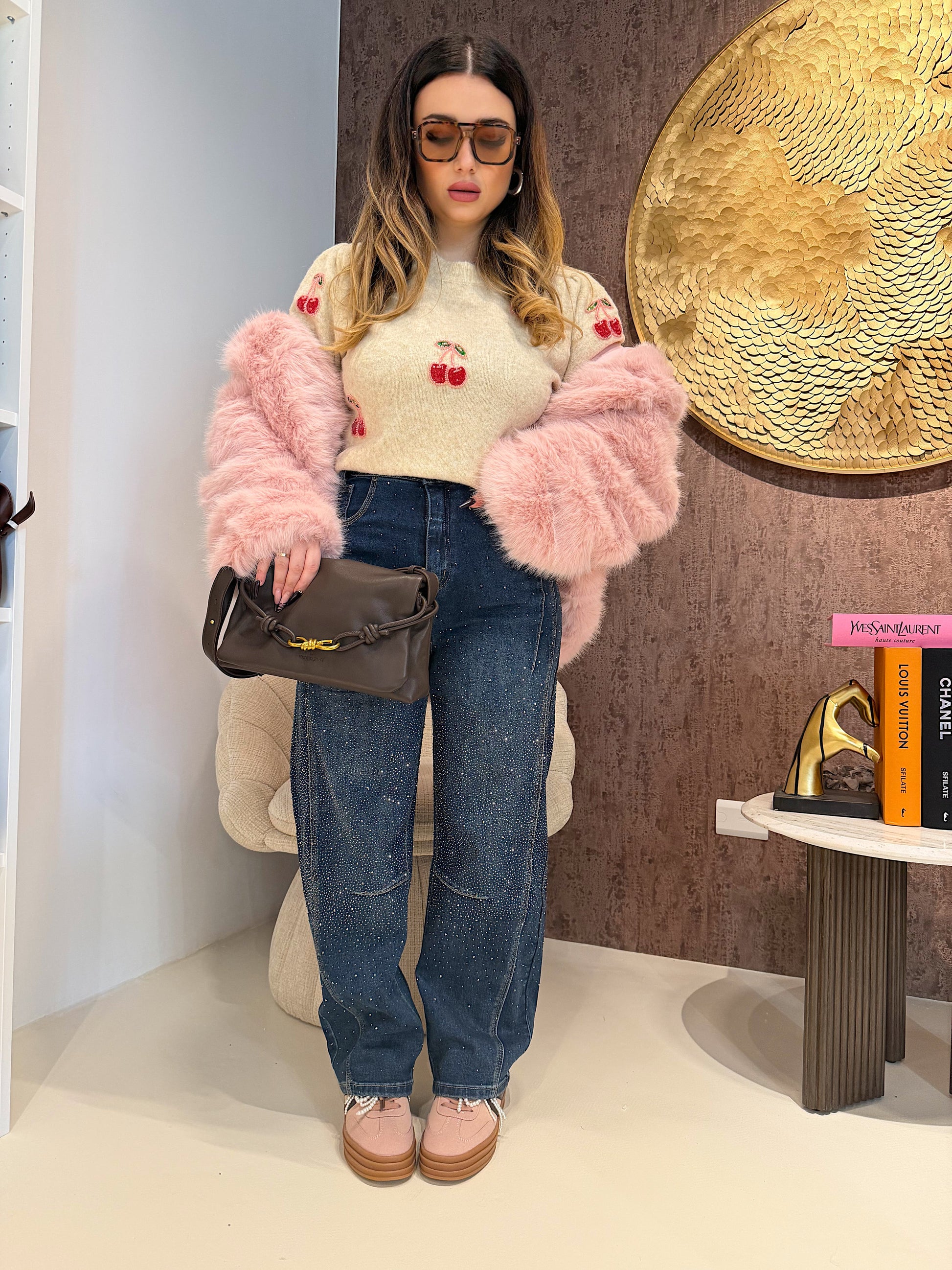 Jeans Balloon con brillantini