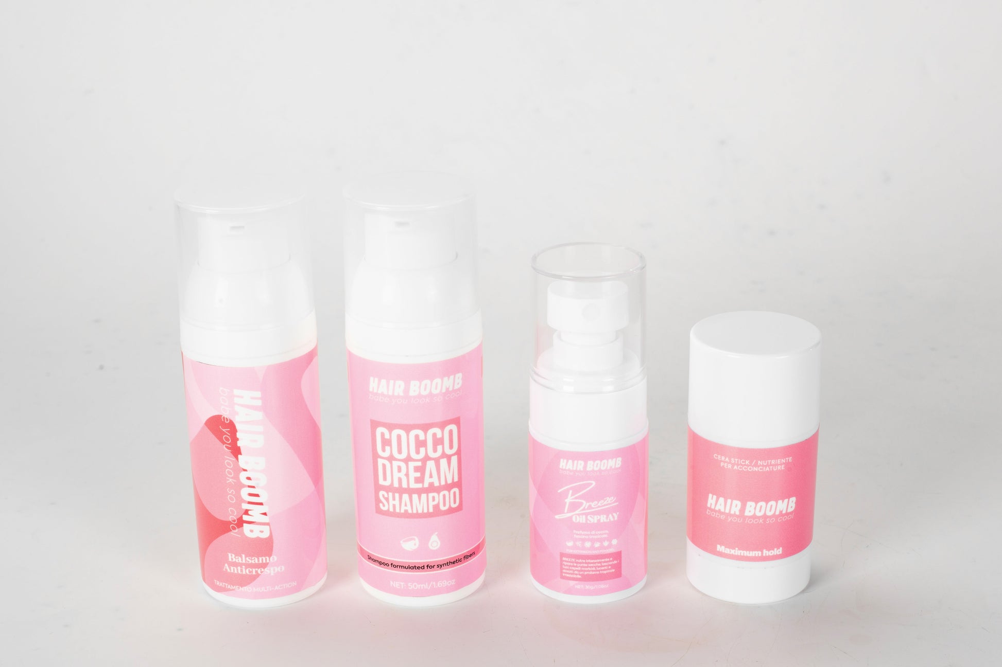 Kit 4 pezzi mini size per la cura delle extension