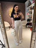 Pantalone Satin Shine con Brillantini