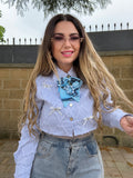 Camicia crop con fiocchi