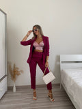 Top con paillettes rosa