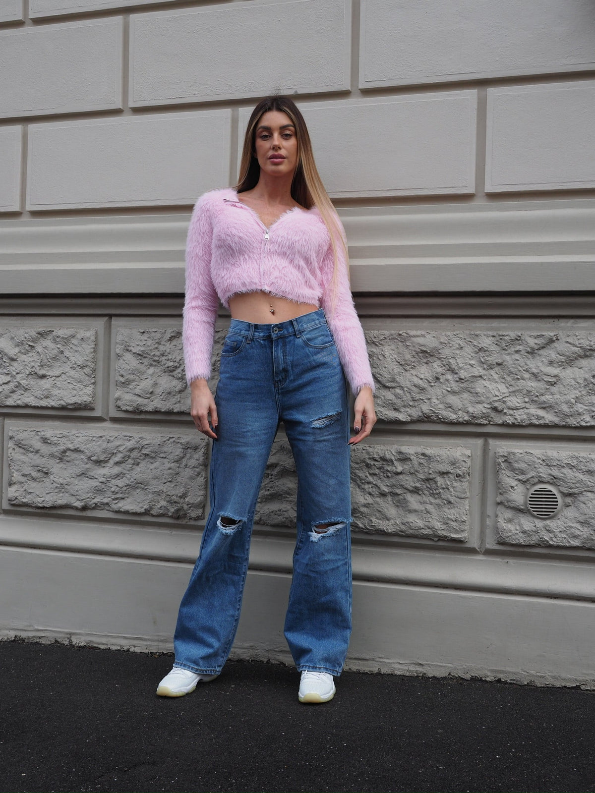 Cardigan morbidissimo rosa pastello