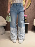 Jeans Bloom con pizzo