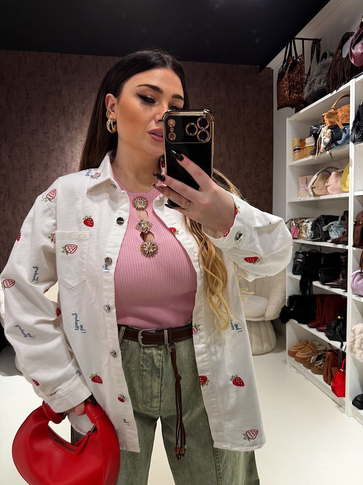 Camicia Strawberry Milk