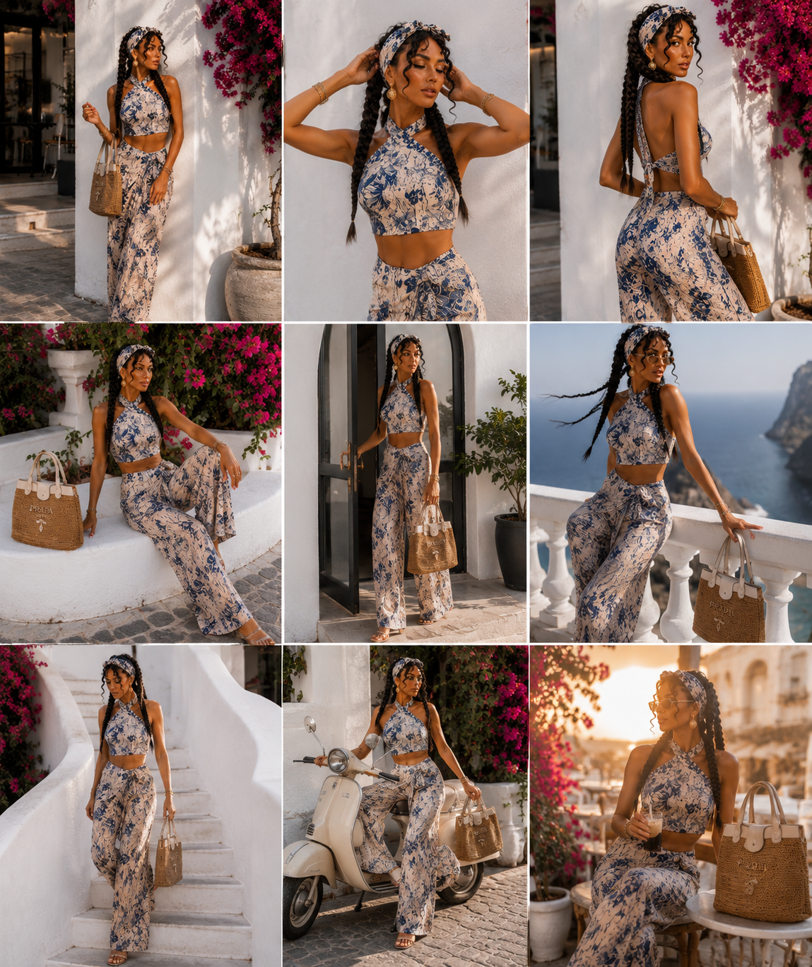 Completo Amalfi Blu Beige