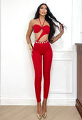 Tuta a fascia con S rosso