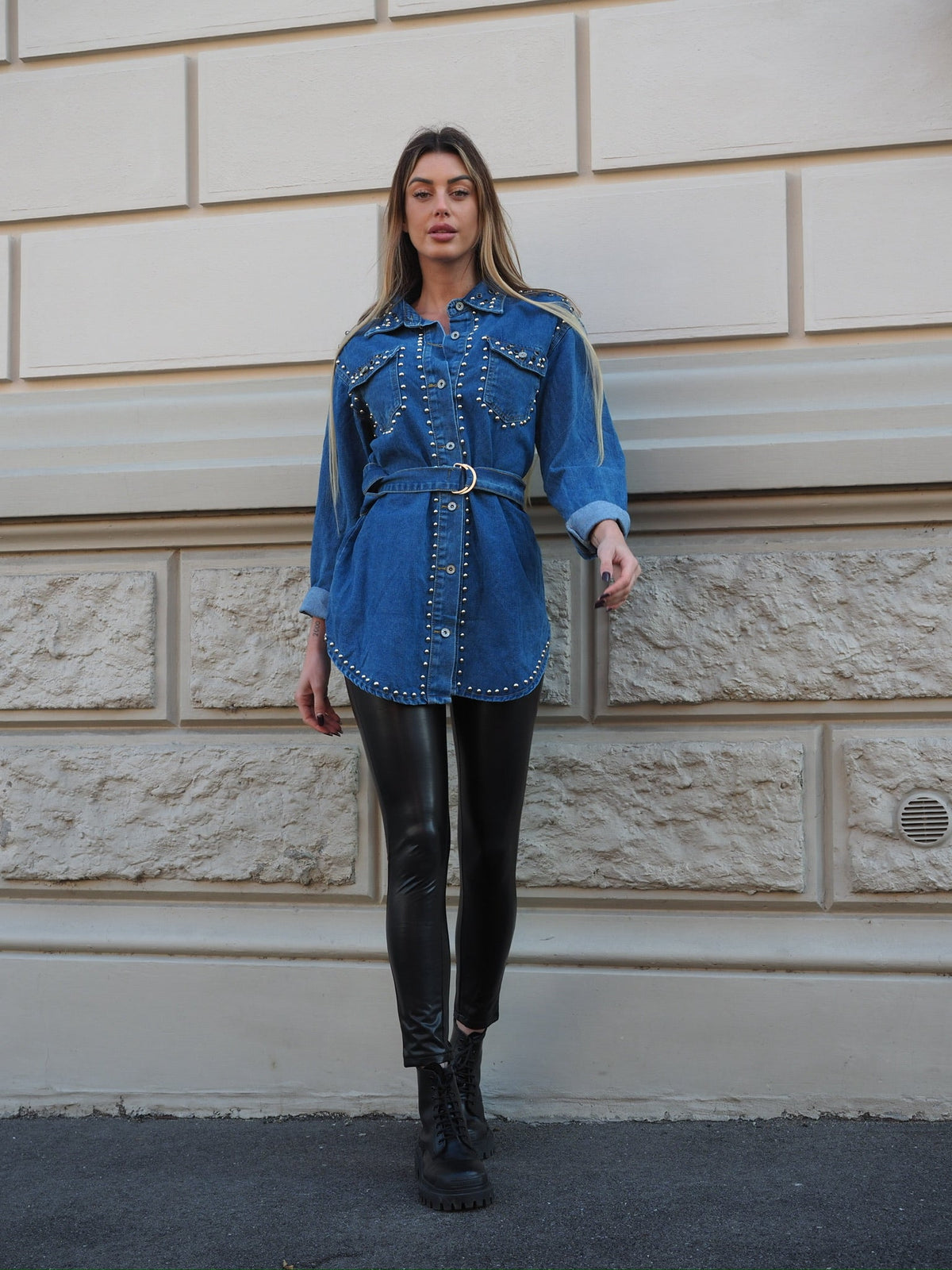 Leggins In ecopelle
