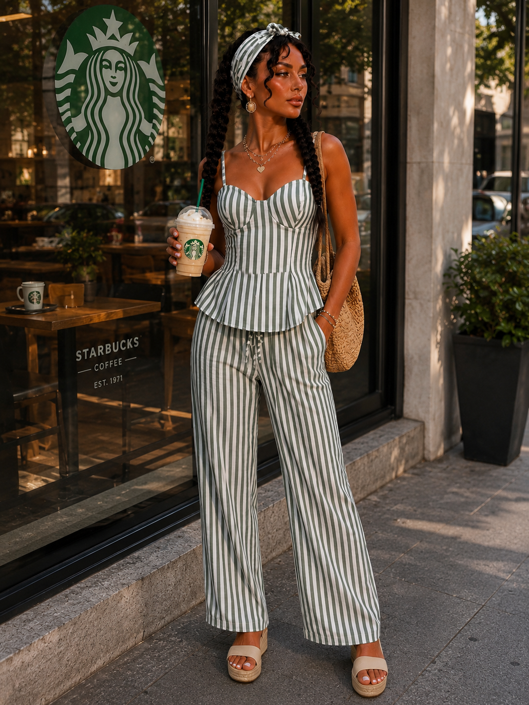 Completo Righe Candy Chic