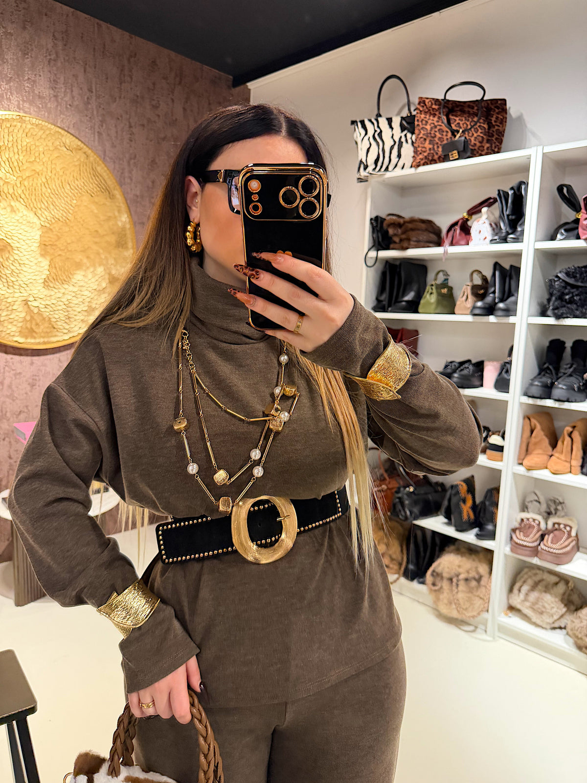 Completo comfy collo alto
