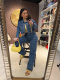 Completo Denim Flower