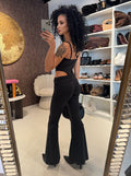 Tuta sensual chic nero