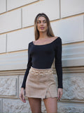 Gonna pantalone Camel