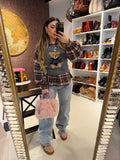 Jeans ballon con brillantini