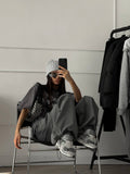 T-shirt grigio doberman