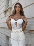 Body bianco in pizzo
