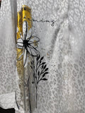 Camicia bianca animalier con stampa e strass