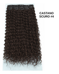 7 fasce Ricce con clip vari colori