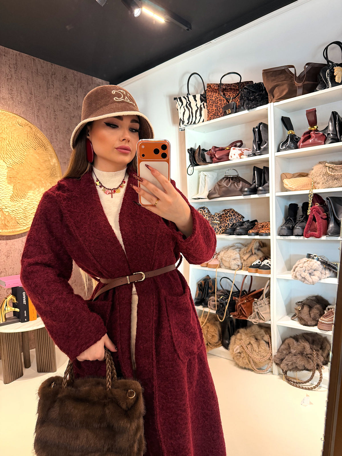 Cappotto con cinturina 2 colori