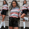 Short grigio con bottoncini