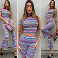 Pantalone crochet lilla