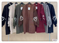 Cardigan lungo con polsino