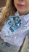 Camicia crop con fiocchi