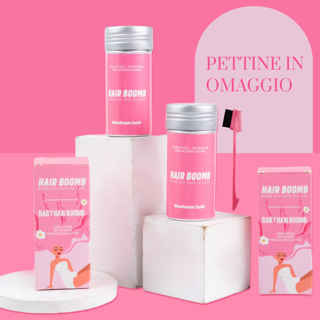 Cera Stick Baby hair per una coda perfetta + pettine in omaggio