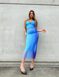 Abito in tulle soft sky