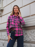 Camicia check Fuxia